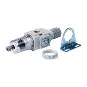 regulator with lock nut and bracket